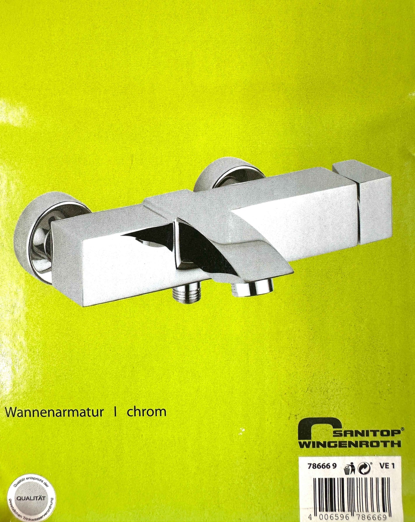 AquaSu „SONDRIO“ Wannen-Einhebelmischer (chrom)