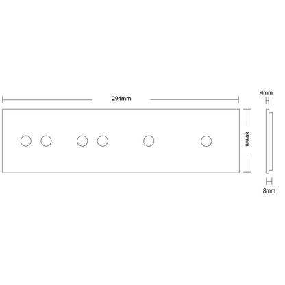 LIVOLO Glasblende für Design Glasschalter in Grau