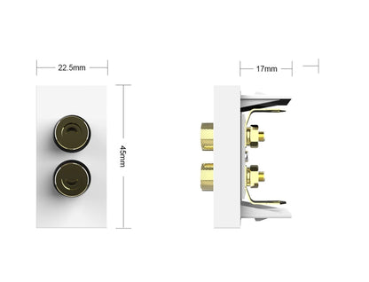 Livolo halbes Stereo-Lautsprecher-Modul in weiß