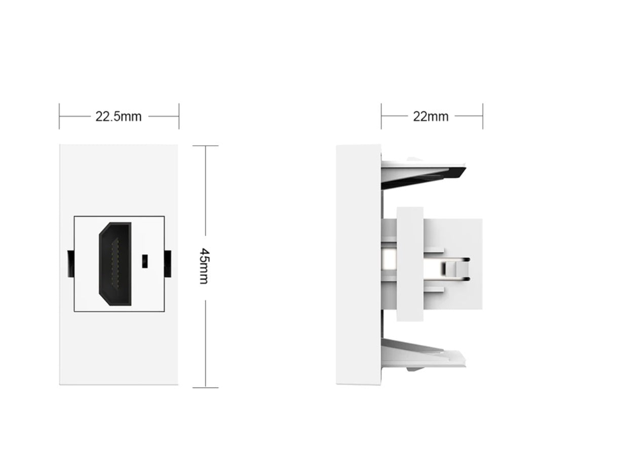 Liovlo halbes, goldenes HDMI-Modul