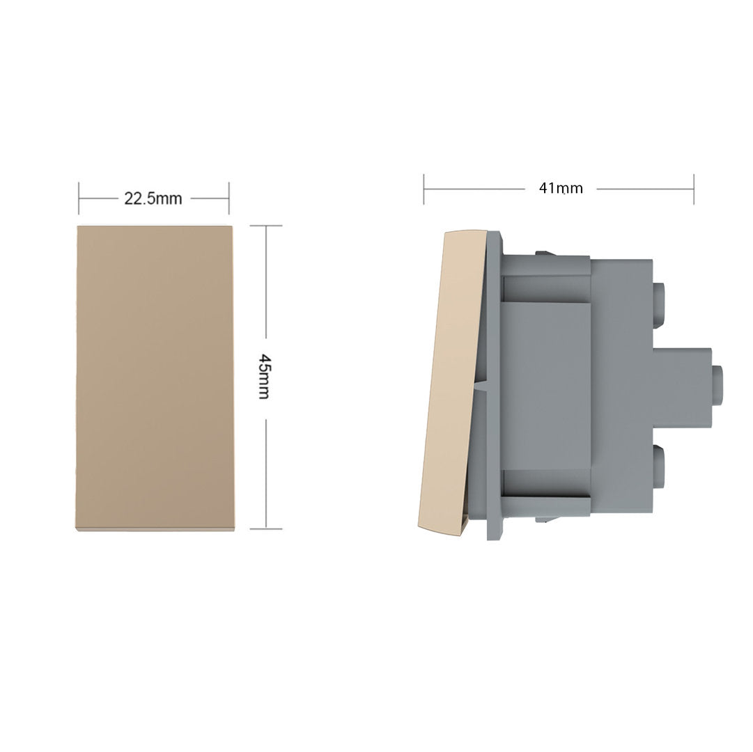 Livolo halbes Wipp Wechselschalter Modul in Gold