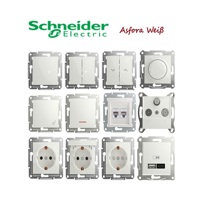 Schuko-Steckdose von Schneider Electric – Hochwertige Schalter und UP Produkte der Serie Asfora