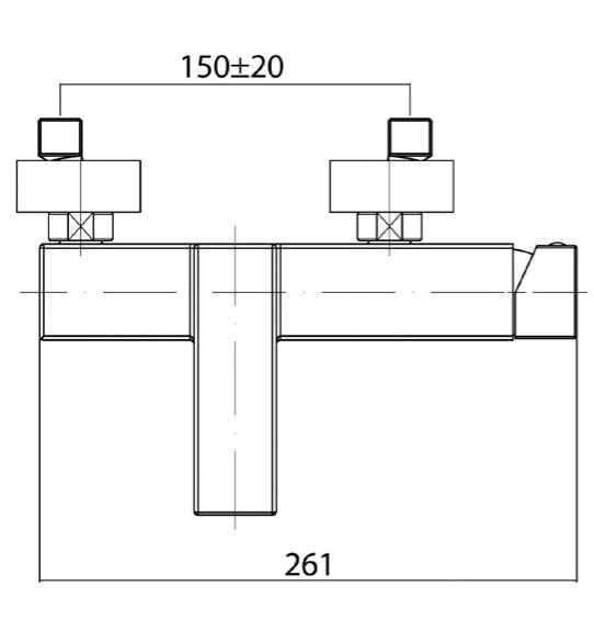 AquaSu „SONDRIO“ Wannen-Einhebelmischer (chrom)