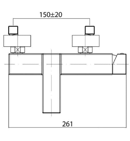 AquaSu „SONDRIO“ Wannen-Einhebelmischer (chrom)