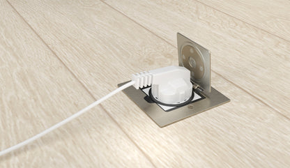 Bodensteckdose mit Unterputzdose – IP44, erweiterbar für Mehrfachinstallation - Livolo-Deutschland