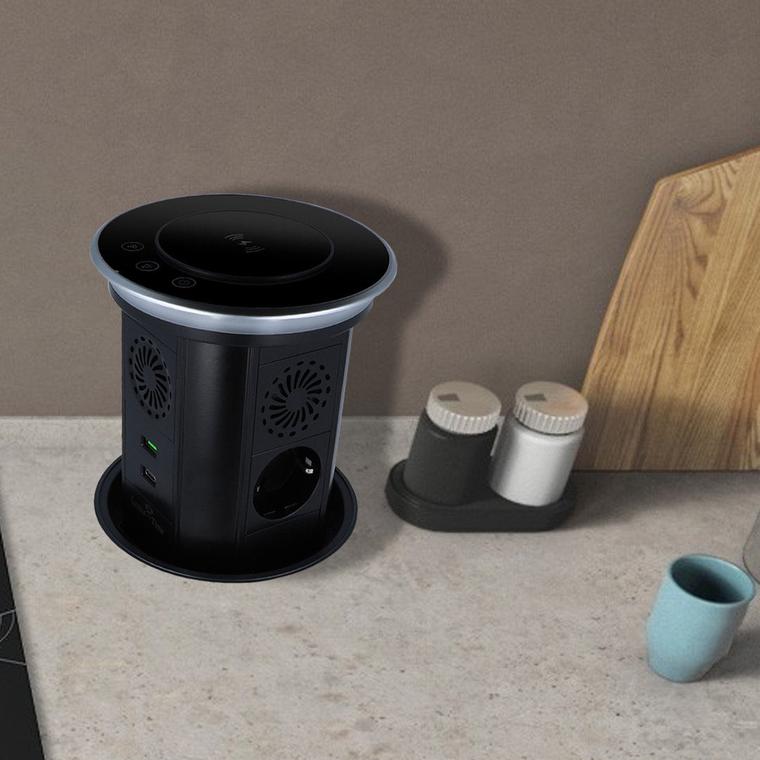 WLAN-Tischsteckdose Versenkbar mit SmartHome Funktion Steckdosenturm