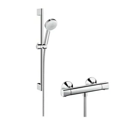 Hansgrohe "Crometta 100 Vario" Brause-Set mit Thermostat-Armatur (chrom) - WEIM24