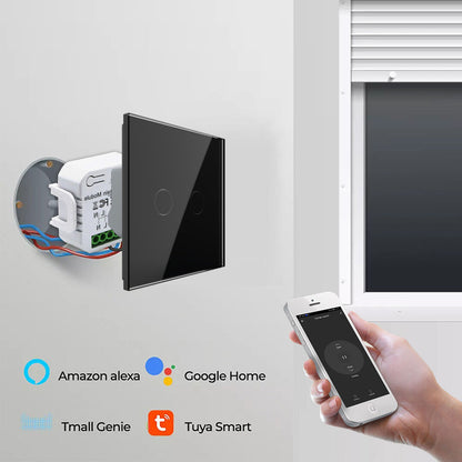 Modul für Jalousien Rollladen optional mit Fernbedienung WIFI + Funk WLAN - Livolo-Deutschland