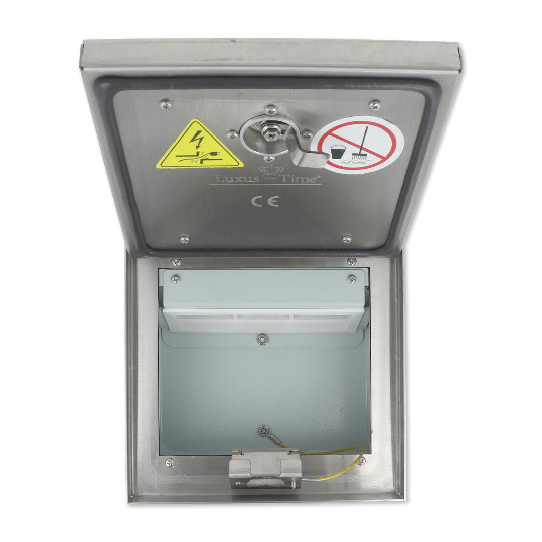 IP54 Bodentank mit Edelstahl-Deckel für bis zu 6 Steckdosen