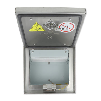 IP54 Bodentank mit Edelstahl-Deckel für bis zu 6 Steckdosen