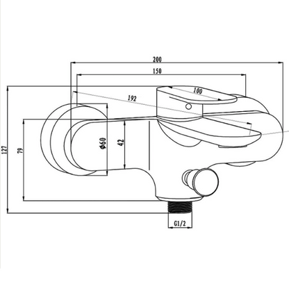Aqua-Su "Molera" Wannenarmatur (chrom) - WEIM24