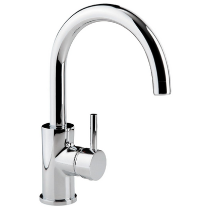 Sanitop-Wingenroth "Lago" Waschtisch-Einhebelmischer mit höherem Auslauf (chrom) HEIMWERKA