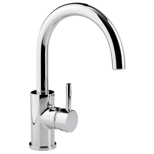 Sanitop-Wingenroth "Lago" Waschtisch-Einhebelmischer mit höherem Auslauf (chrom) HEIMWERKA