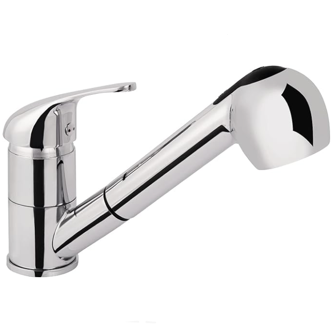 Aqua-Su "Tiado" Spültisch-Einhebelmischer (herausziehbar, chrom) - WEIM24