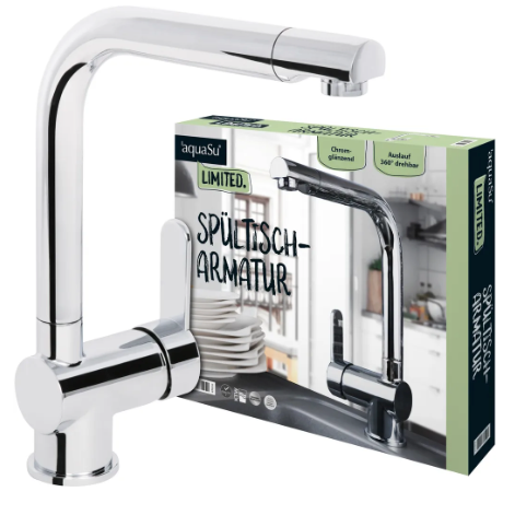 Aqua-Su "Limited" Spültisch-Einhebelmischer (chrom) HEIMWERKA