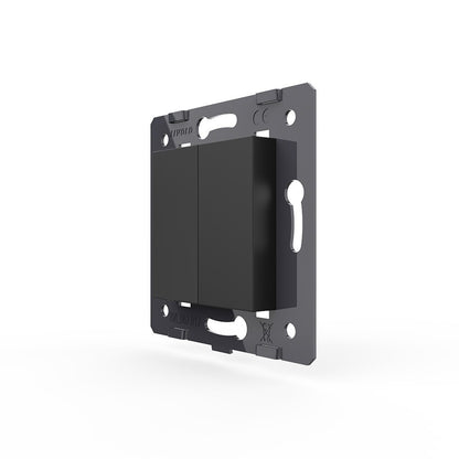 Livolo einfache Blind-Blende für Livolo Glasrahmen in Schwarz