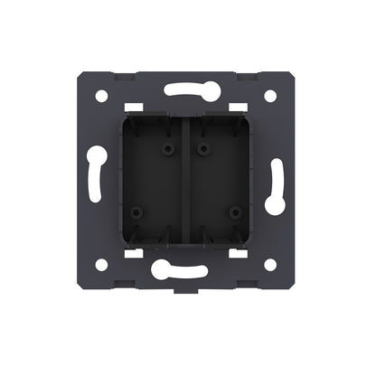 Livolo einfache Blind-Blende für Livolo Glasrahmen in Schwarz