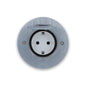 Legrand Edelstahl-Bodensteckdose + Steckdose VDE LG-089701-77211