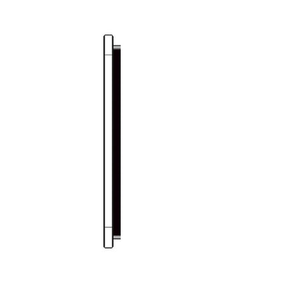 Schwarze Glasblende für 1 2-fachen Touch-Schalter + 3 Module