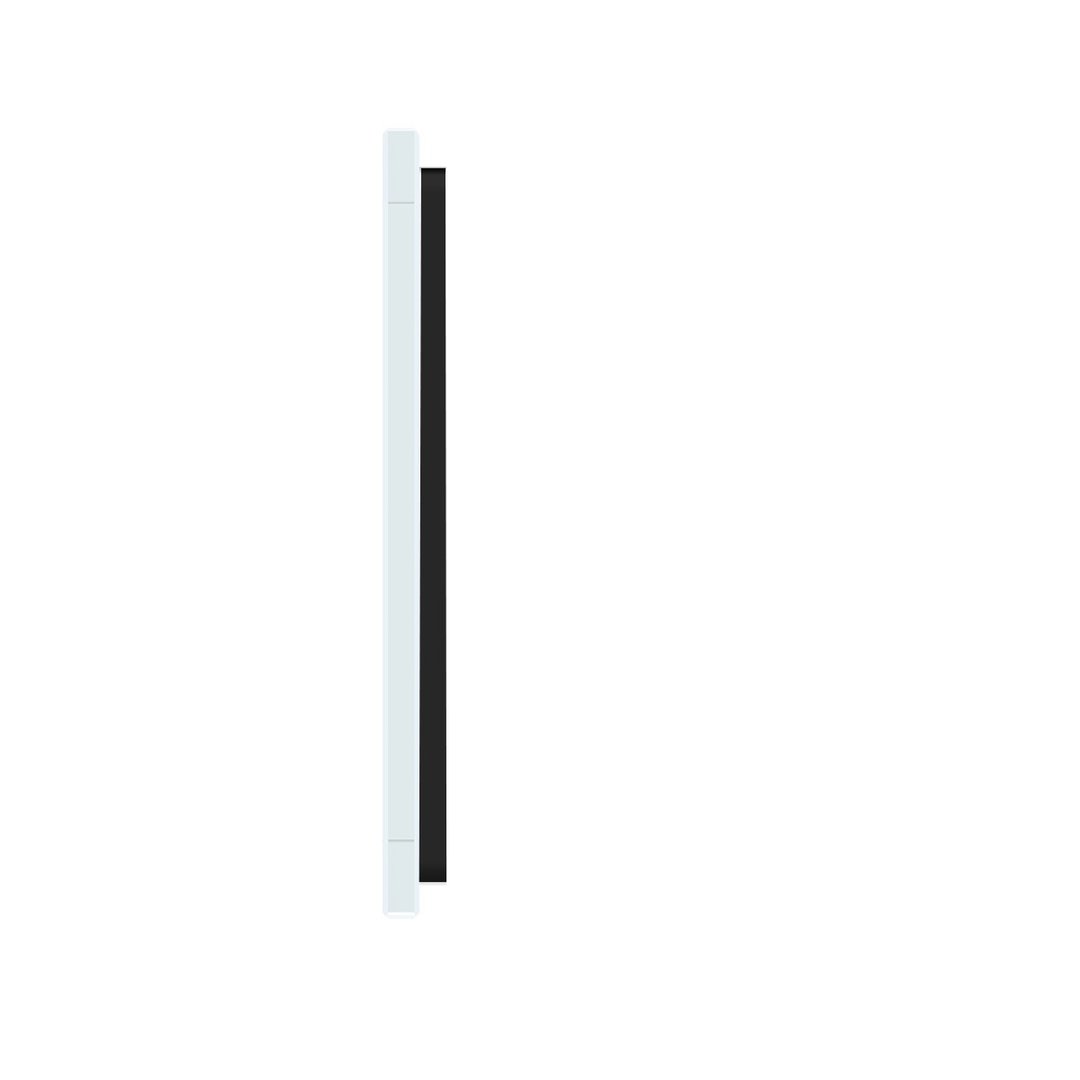 Weiße Glasblende für 1 2-fachen + 1 1-fachen Touch-Schalter + Modul