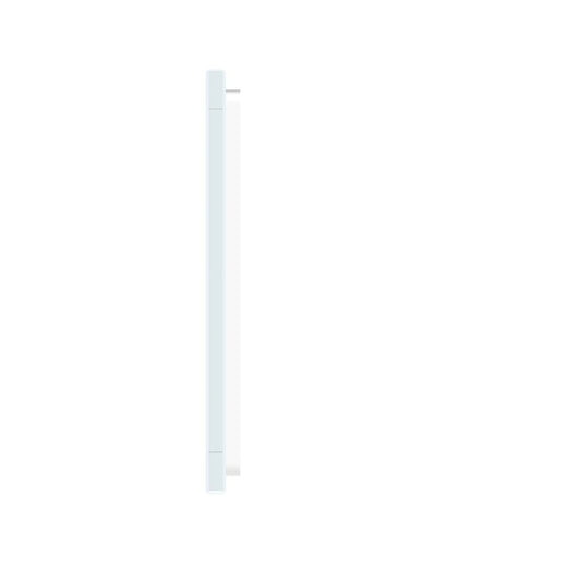 Weiße Glasblende für 5 2-fache Touch-Schalter
