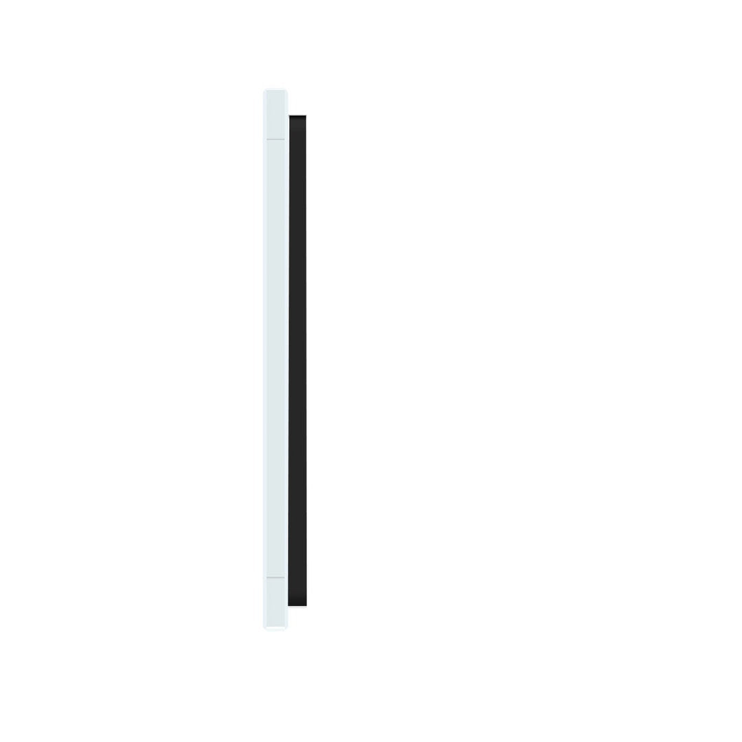 Weiße Glasblende für 1 1-fachen + 1 2-fachen Touch-Schaltler + Modul