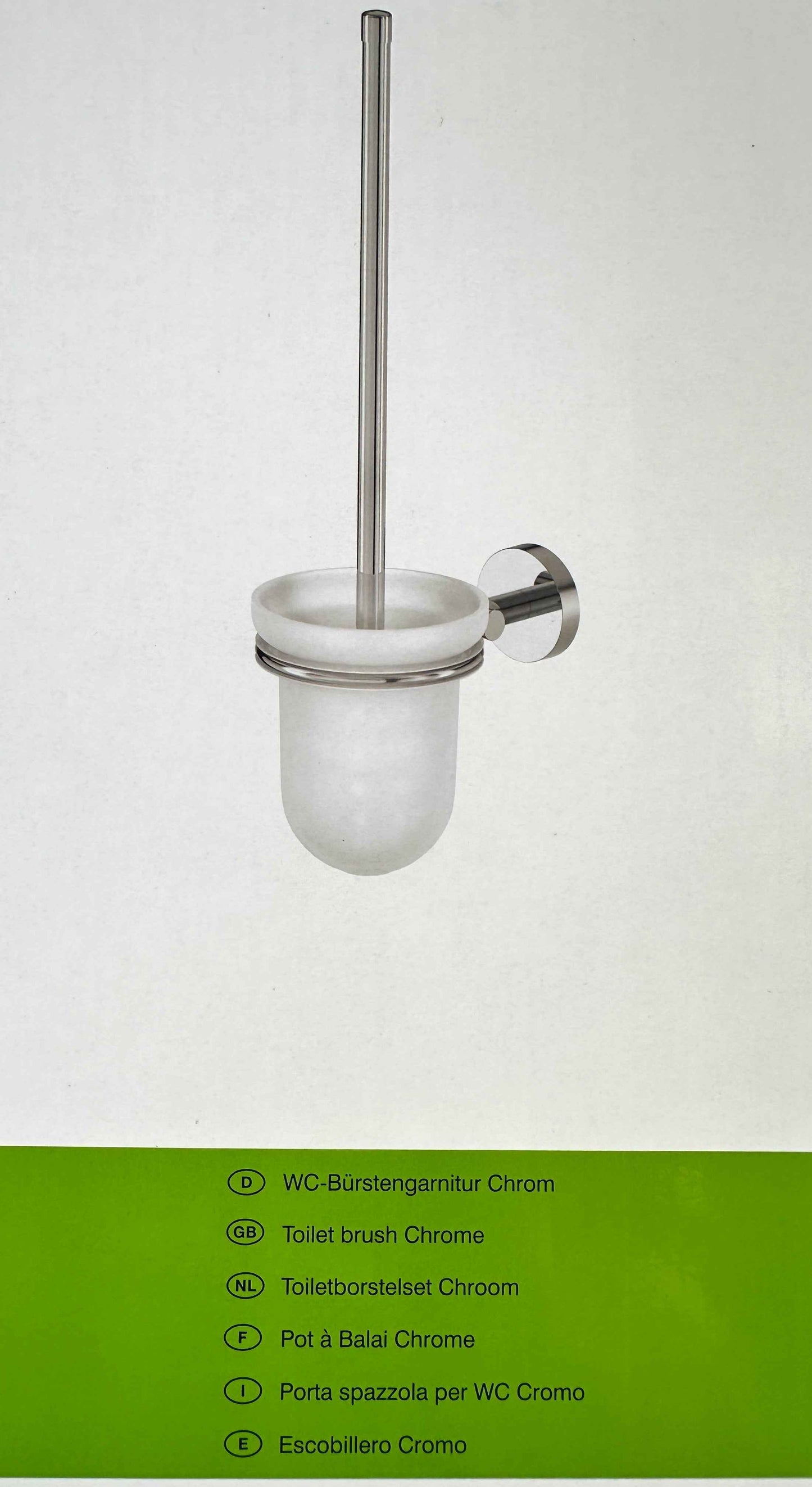 LENZ „SIENA“ WC-Bürstenset (chrom)