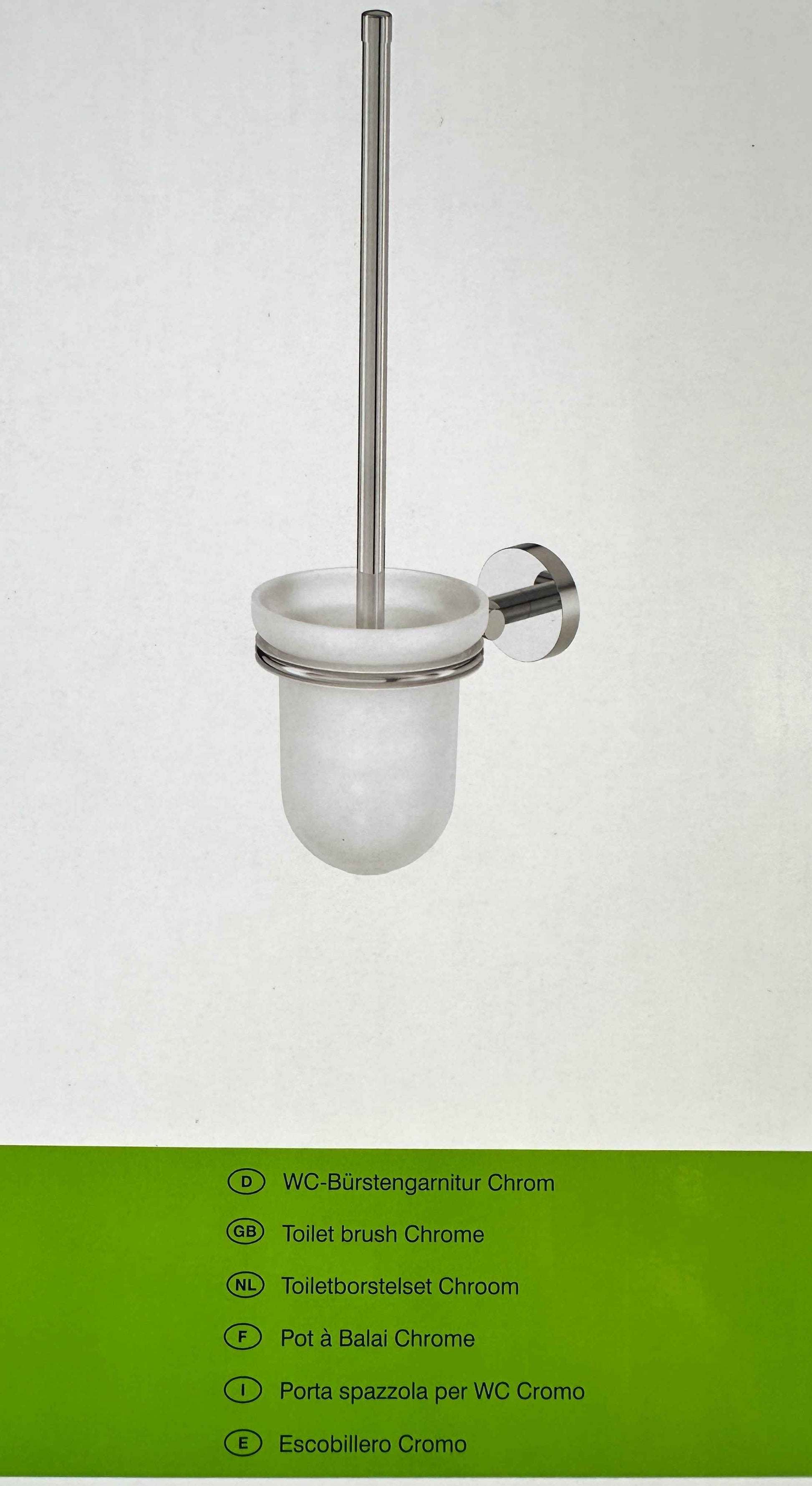 LENZ „SIENA“ WC-Bürstenset (chrom)