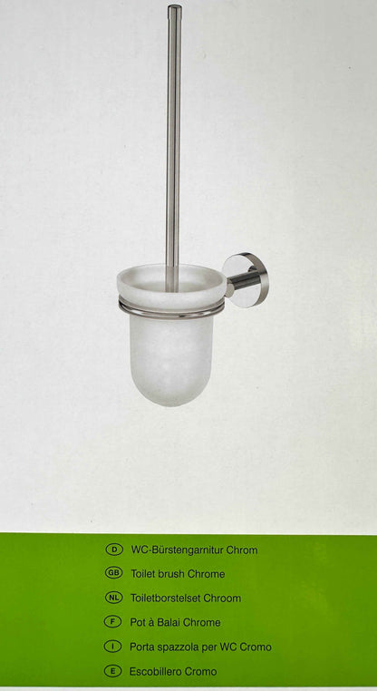 LENZ „SIENA“ WC-Bürstenset (chrom)
