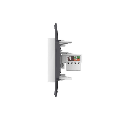 Livolo Netzwerk-Anschluss in weiß CAT5e