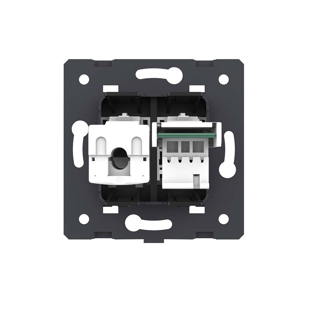 Livolo kombiniertes LAN- und Telefon-Modul in Schwarz