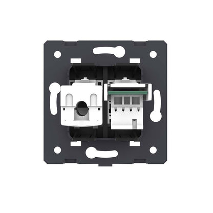 Livolo kombiniertes LAN- und Telefon-Modul in Schwarz