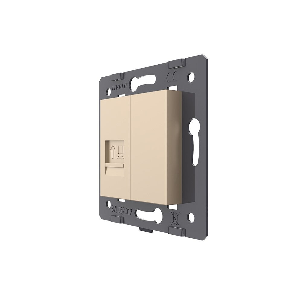 Livolo einfaches LAN-Modul CAT6A in gold