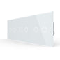 Livolo 3 Touch Rollladenschalter mit Glasblende in Weiß