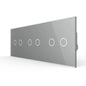 Livolo 3 Touch Rollladenschalter mit Glasblende in Grau