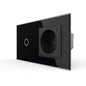 LIVOLO Touch EC Schalter + Steckdose Schwarz