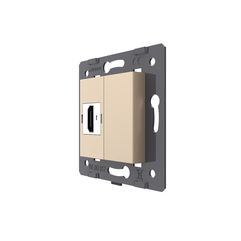 Livolo HDMI-Modul als End-Dose in Gold