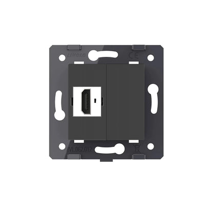 Livolo HDMI-Modul als End-Dose in Schwarz