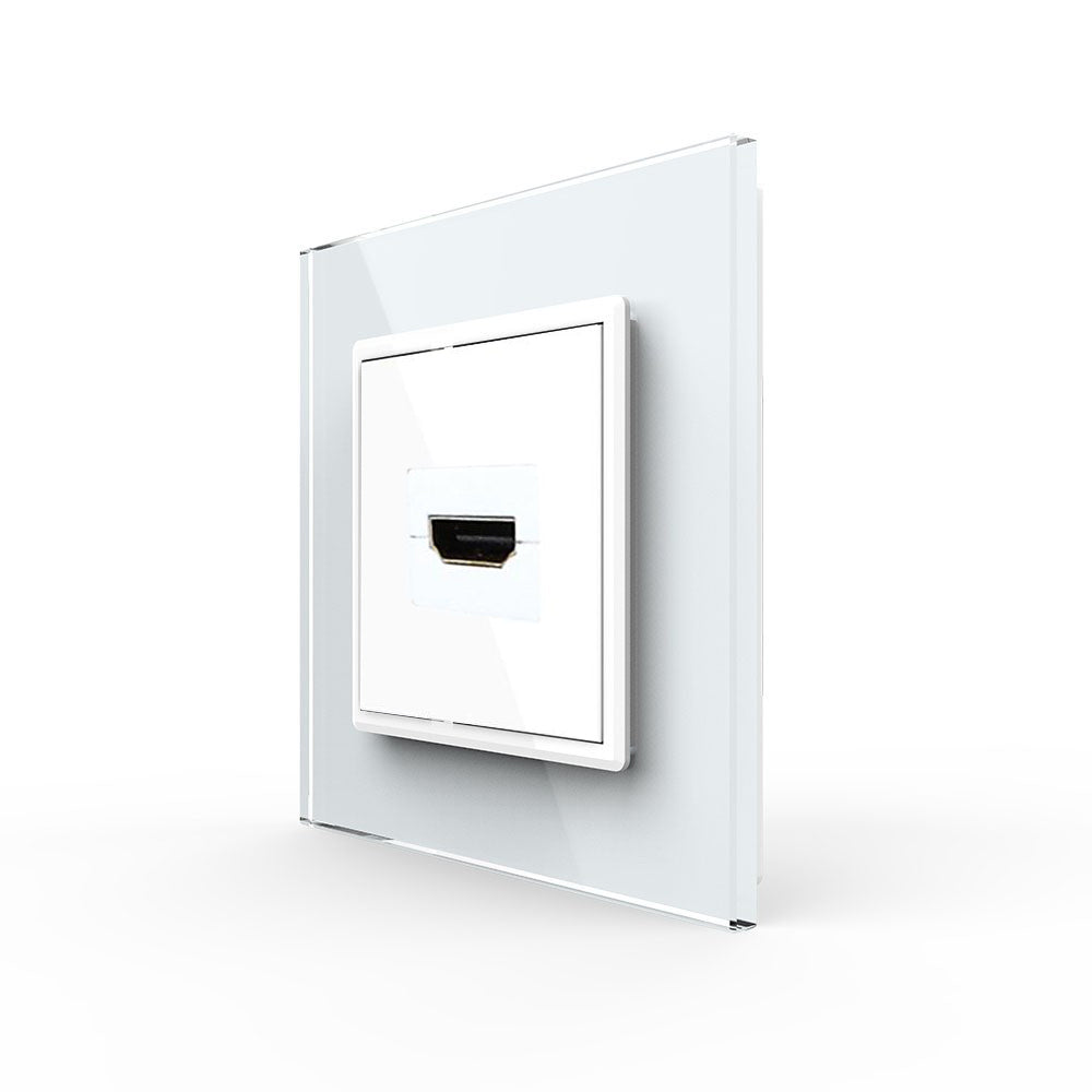Livolo einfaches, weißes HDMI Modul 90° Winkel