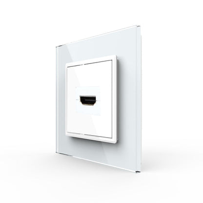 Livolo einfaches, weißes HDMI Modul 90° Winkel