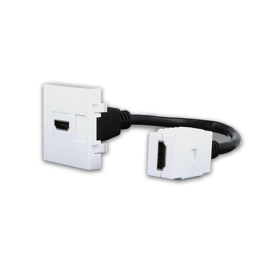 LIVOLO Einbau HDMI Kupplung mit flexiblen Kabel Unterputzmontage