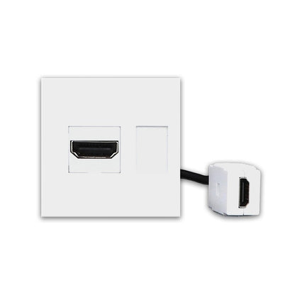 LIVOLO Einbau HDMI Kupplung mit flexiblen Kabel Unterputzmontage