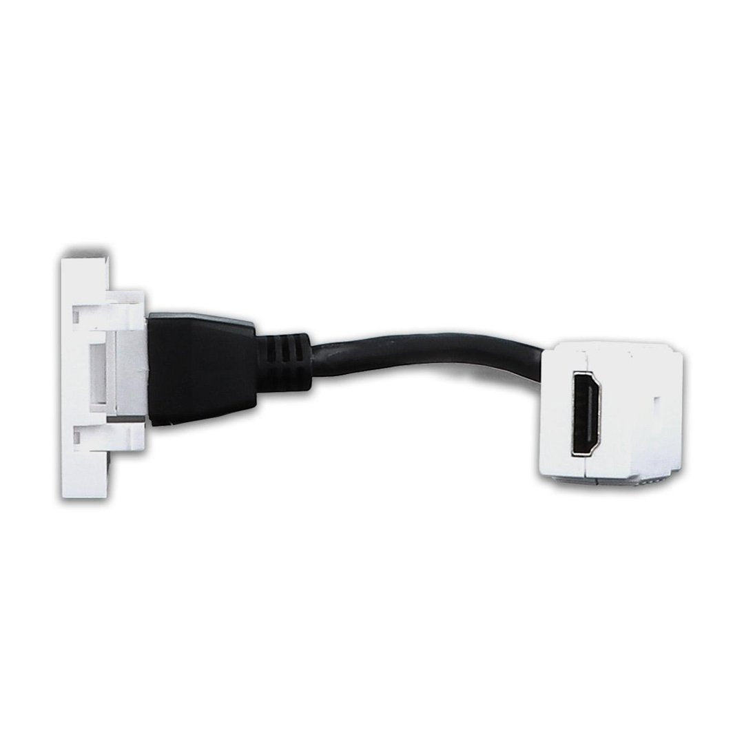 LIVOLO Einbau HDMI Kupplung mit flexiblen Kabel Unterputzmontage
