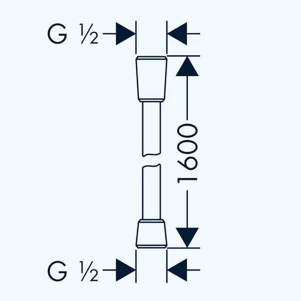 Hansgrohe "Isiflex" Brauseschlauch (1,60 m)