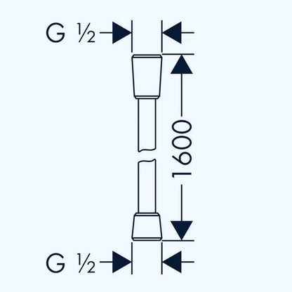Hansgrohe "Isiflex" Brauseschlauch (1,60 m)