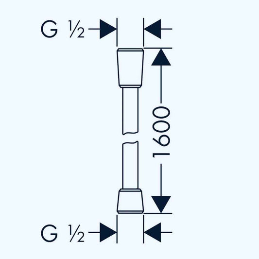 Hansgrohe "Isiflex" Brauseschlauch (1,60 m)