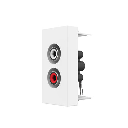 Livolo halbes Audio-Modul in weiß für Cinch Stecker