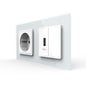 LIVOLO Kombination aus Steckdose und USB-Dose im 2-Fach Glasrahmen