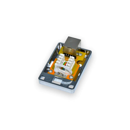 Netzwerkdose LAN CAT6A DSL für Aufputzdose Daten Buchse geschirmt RJ45
