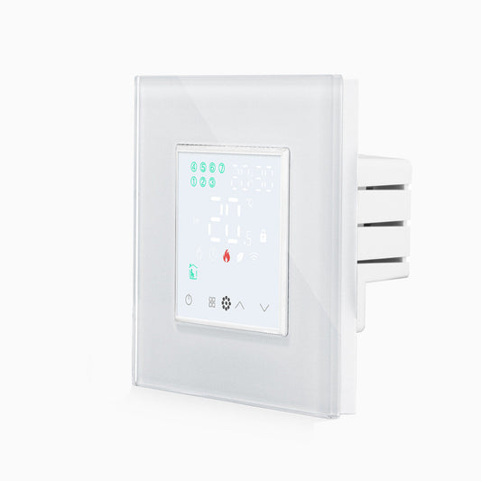 WLAN-fähiges Raumthermostat für Fußbodenheizungen in weiß